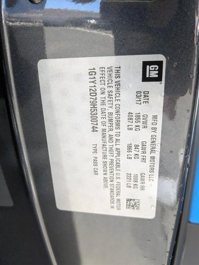 2017 Chevrolet Corvette Grand Sport Grand Sport 3LT