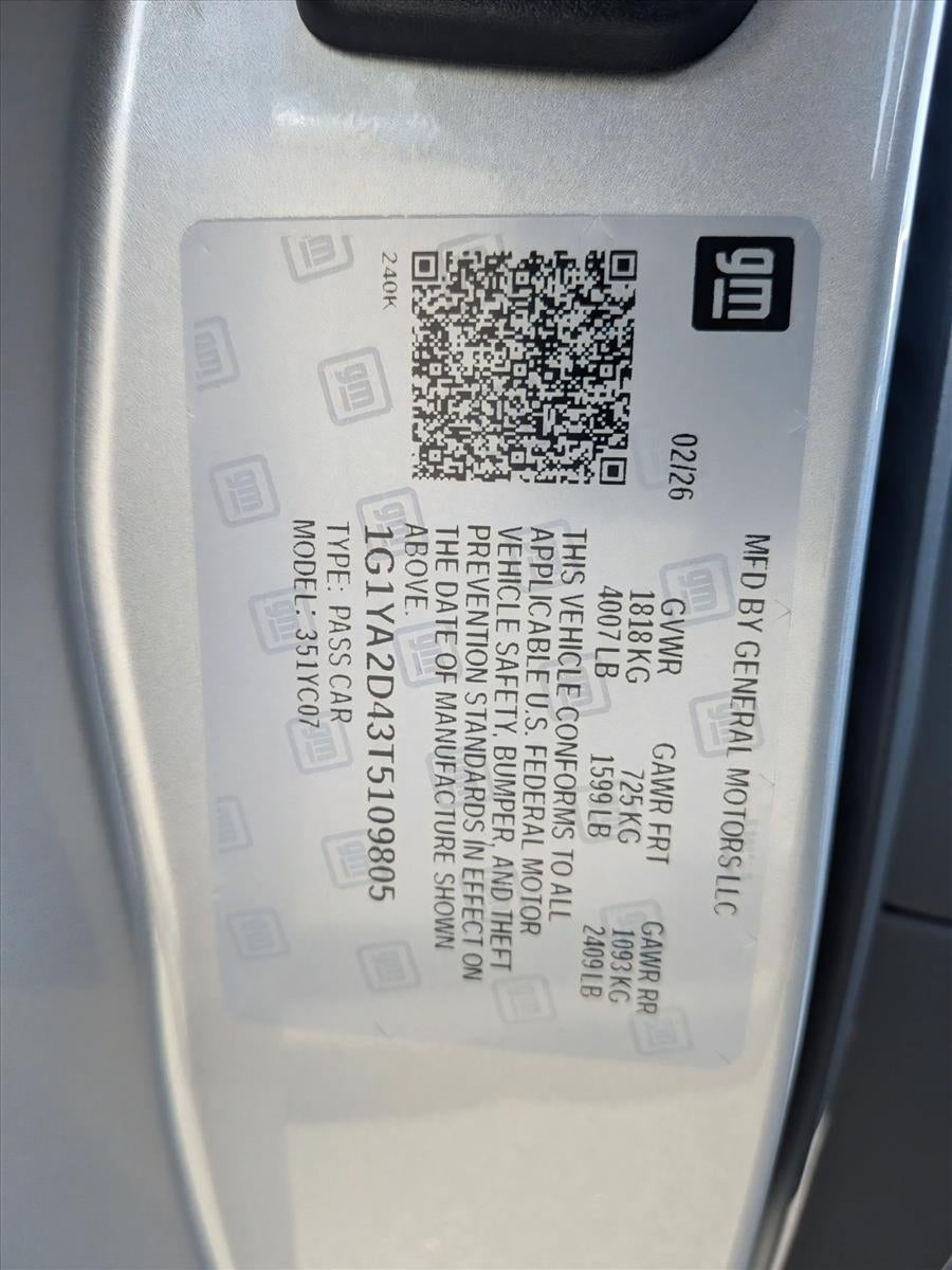 2026 Chevrolet Corvette Stingray 1LT