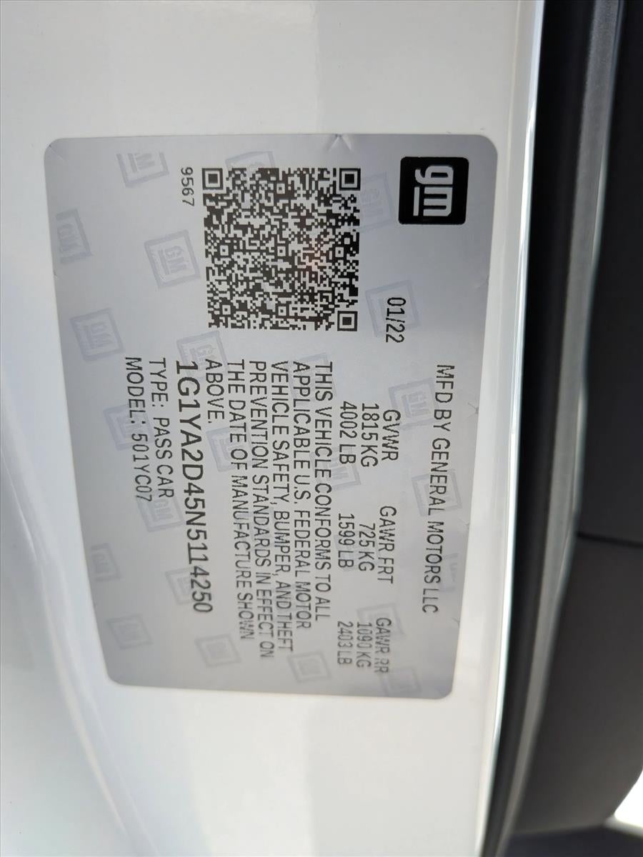 2022 Chevrolet Corvette Stingray 1LT