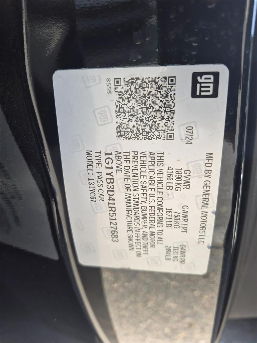 2024 Chevrolet Corvette Stingray 2LT