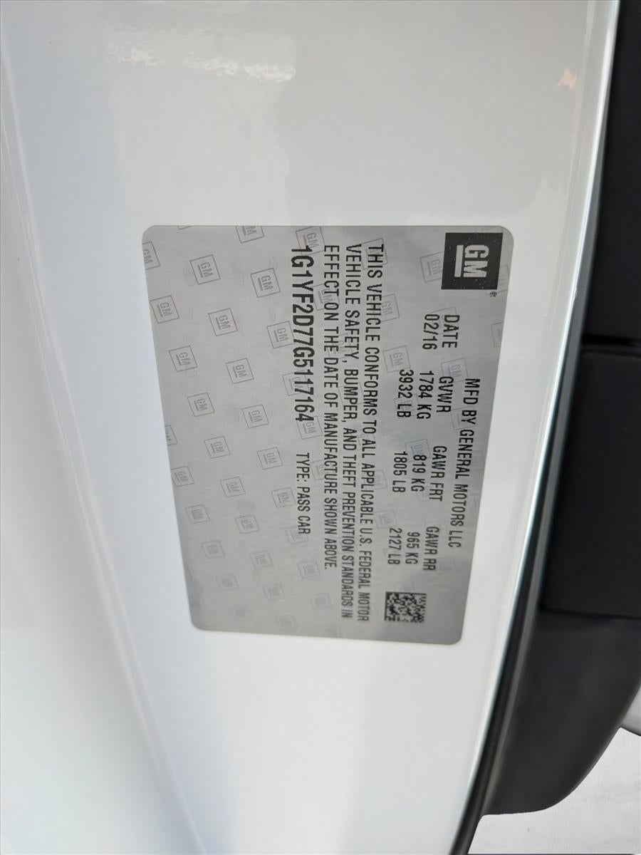2016 Chevrolet Corvette Stingray 3LT