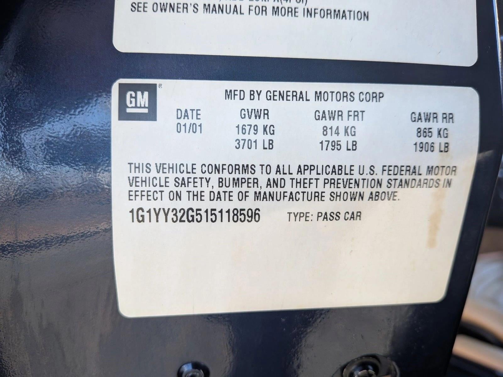 2001 Chevrolet Corvette Base