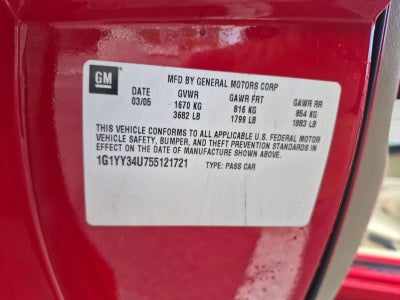 2005 Chevrolet Corvette Base
