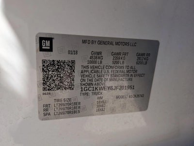 2018 Chevrolet Silverado 2500 HD LTZ