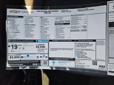 2026 Chevrolet Colorado Trail Boss