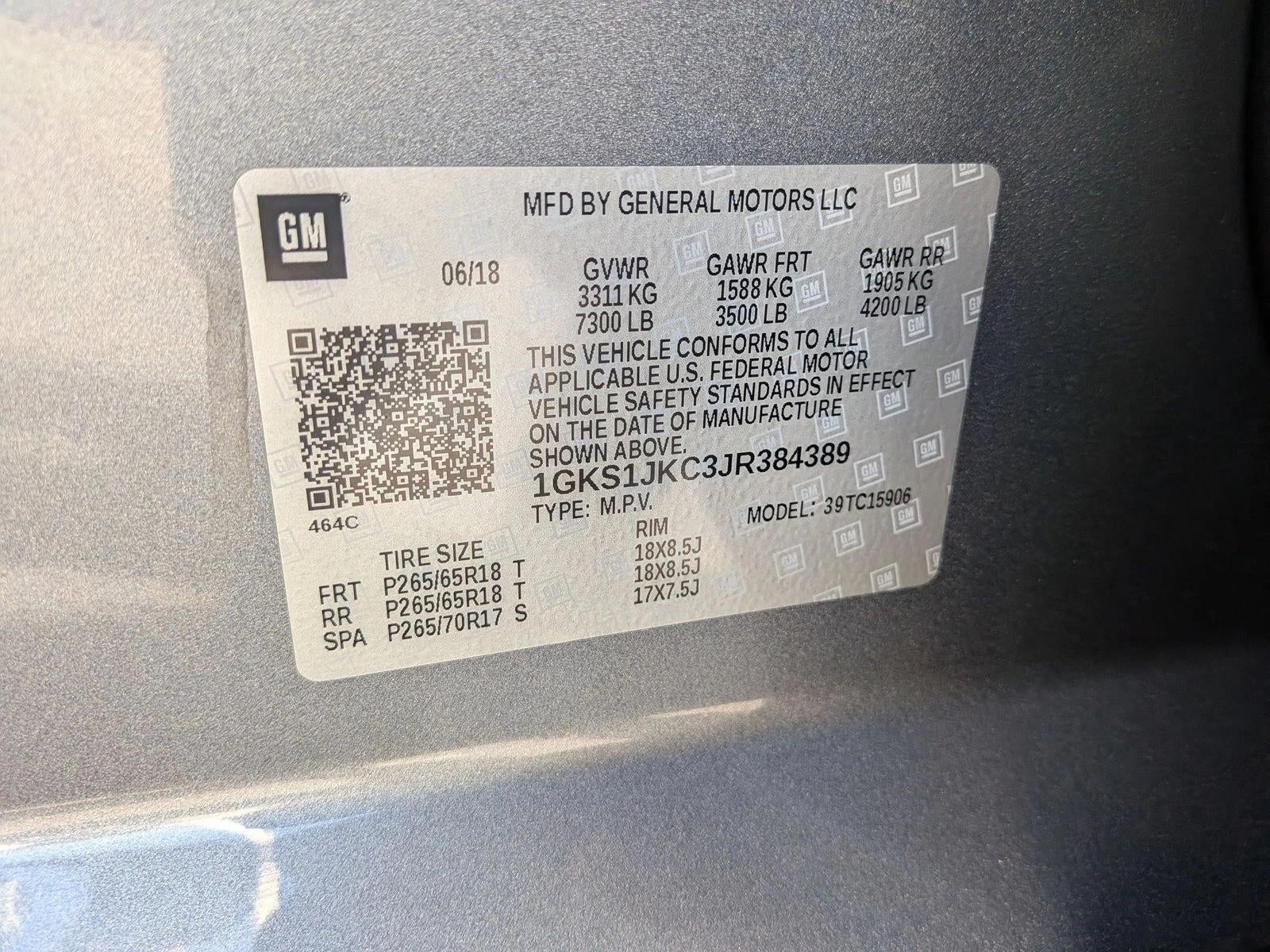 2018 GMC Yukon XL SLT Standard Edition