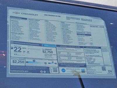2026 Chevrolet Traverse RS
