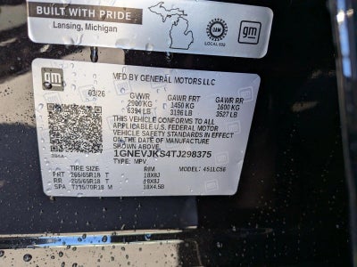 2026 Chevrolet Traverse Z71