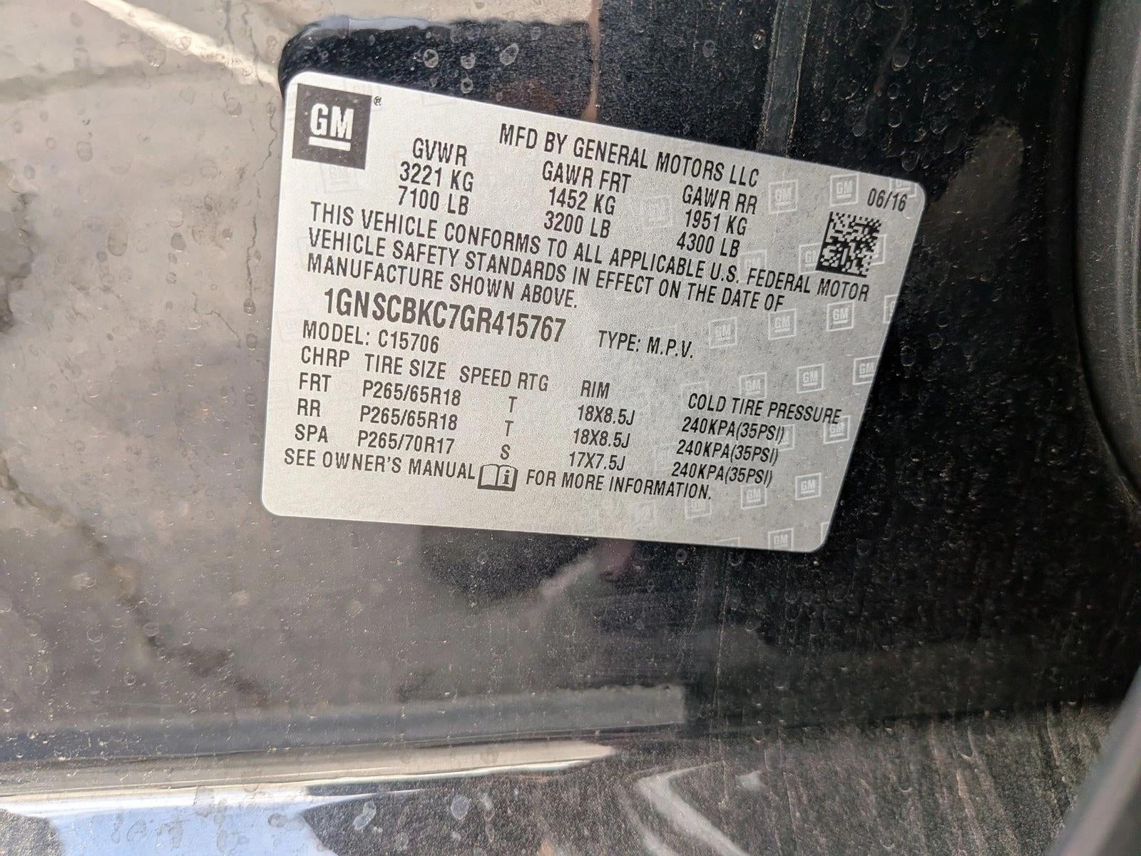 2016 Chevrolet Tahoe LT