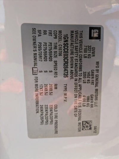 2012 Chevrolet Tahoe LTZ