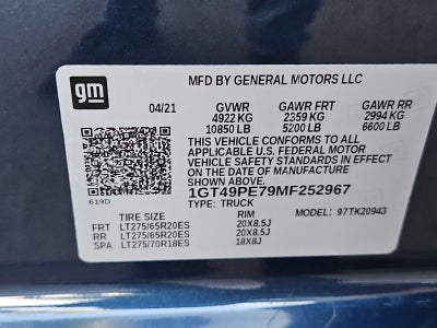 2021 GMC Sierra 2500 HD AT4