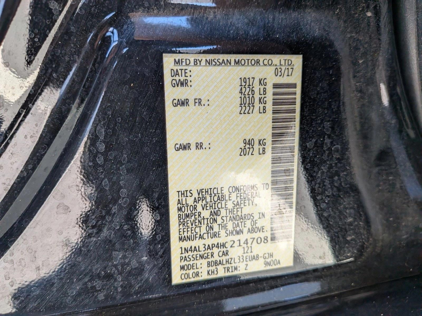 2017 Nissan Altima 2.5 SR