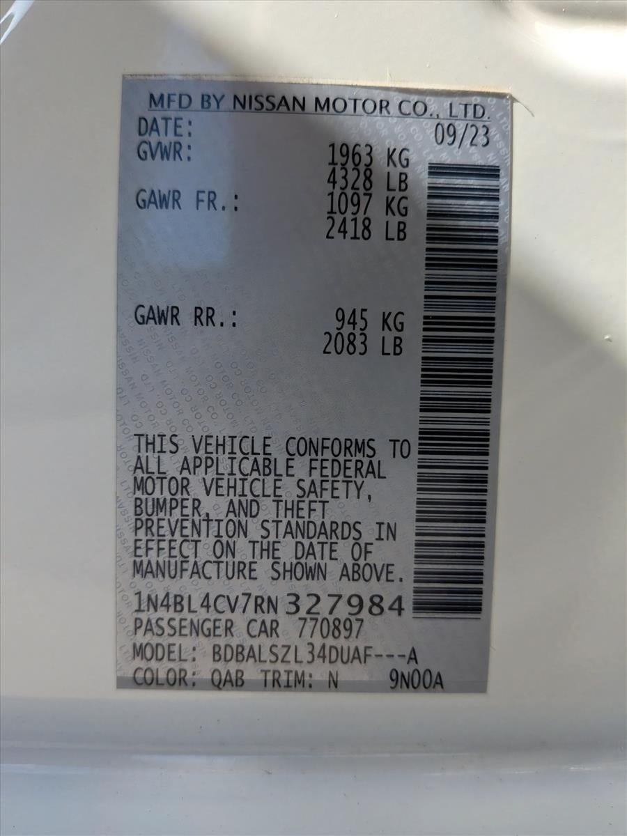 2024 Nissan Altima 2.5 SR