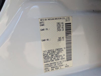 2023 Nissan Altima 2.5 SV