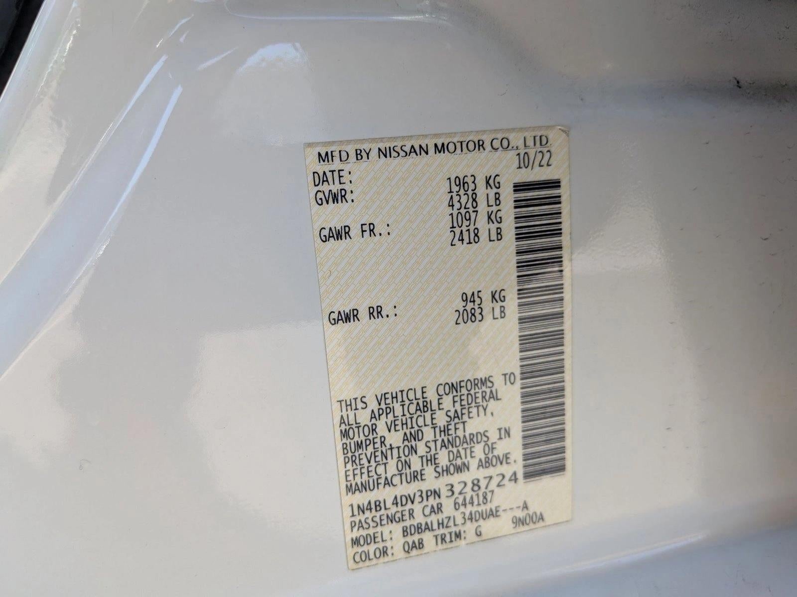 2023 Nissan Altima 2.5 SV