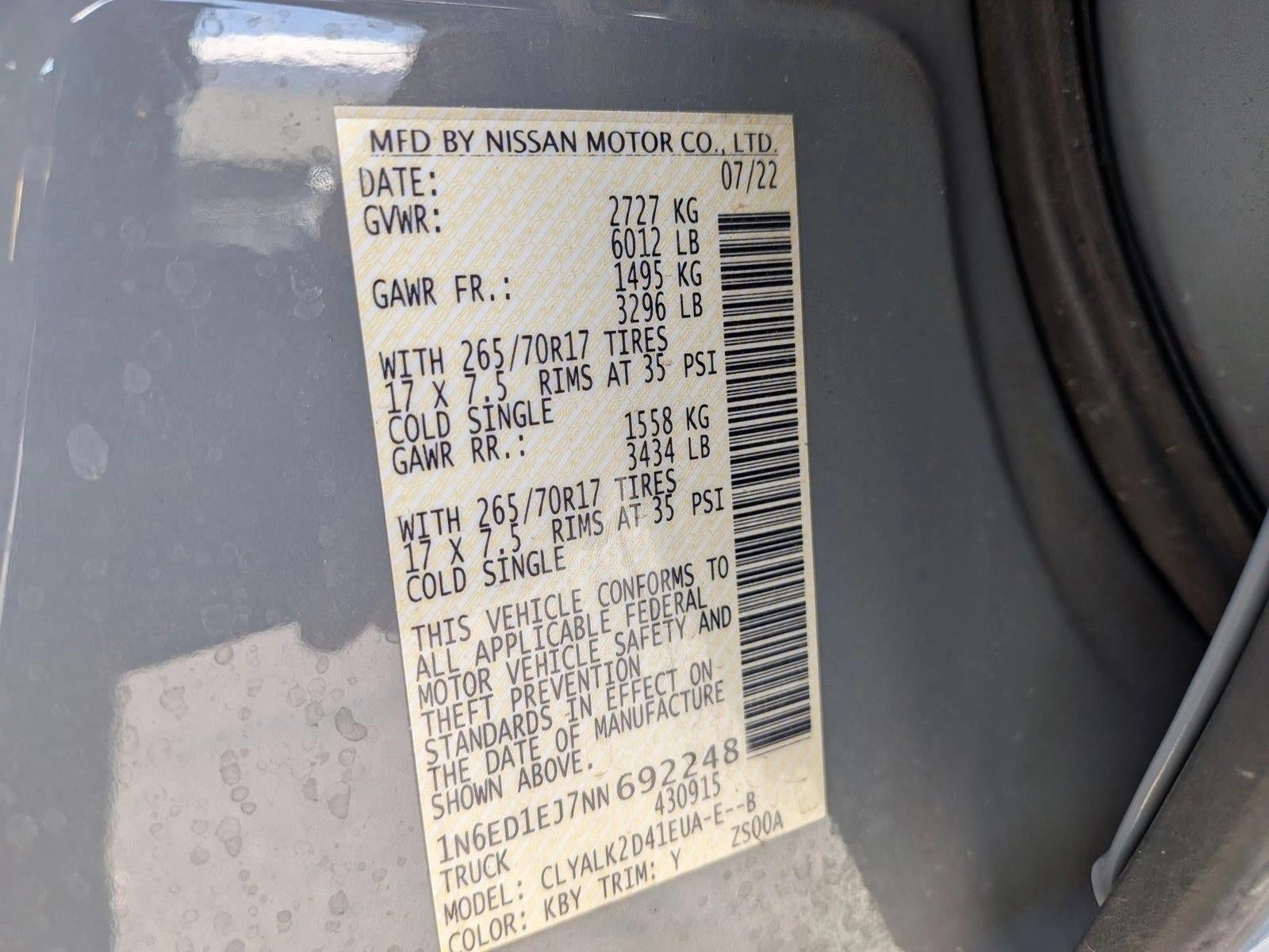 2022 Nissan Frontier PRO-X