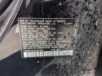 2020 Volkswagen Atlas 2.0T SE w/Technology
