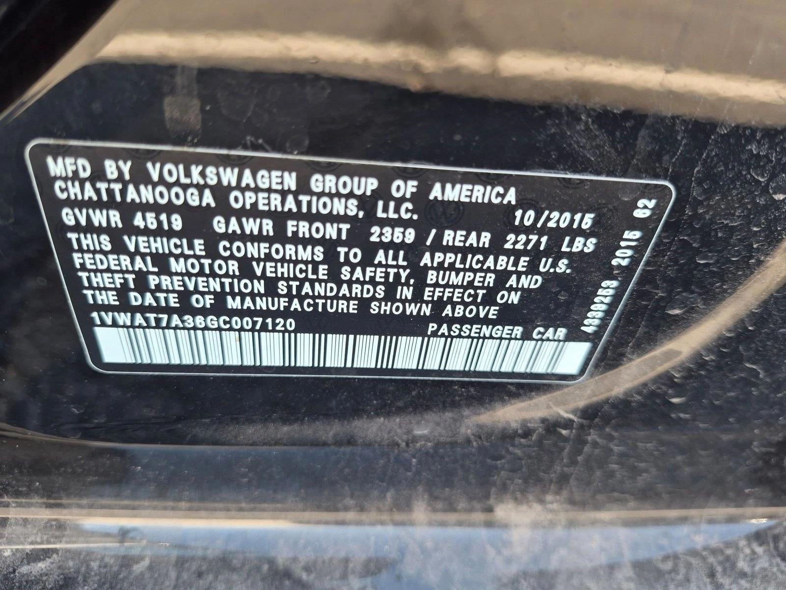 2016 Volkswagen Passat 1.8T S