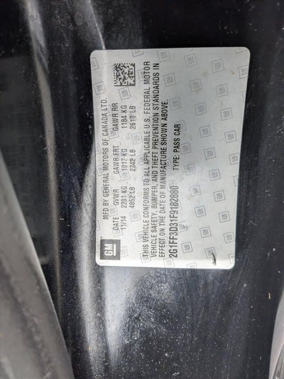 2015 Chevrolet Camaro LT