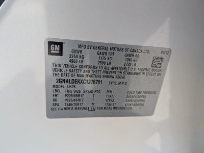 2012 Chevrolet Equinox LT w/1LT