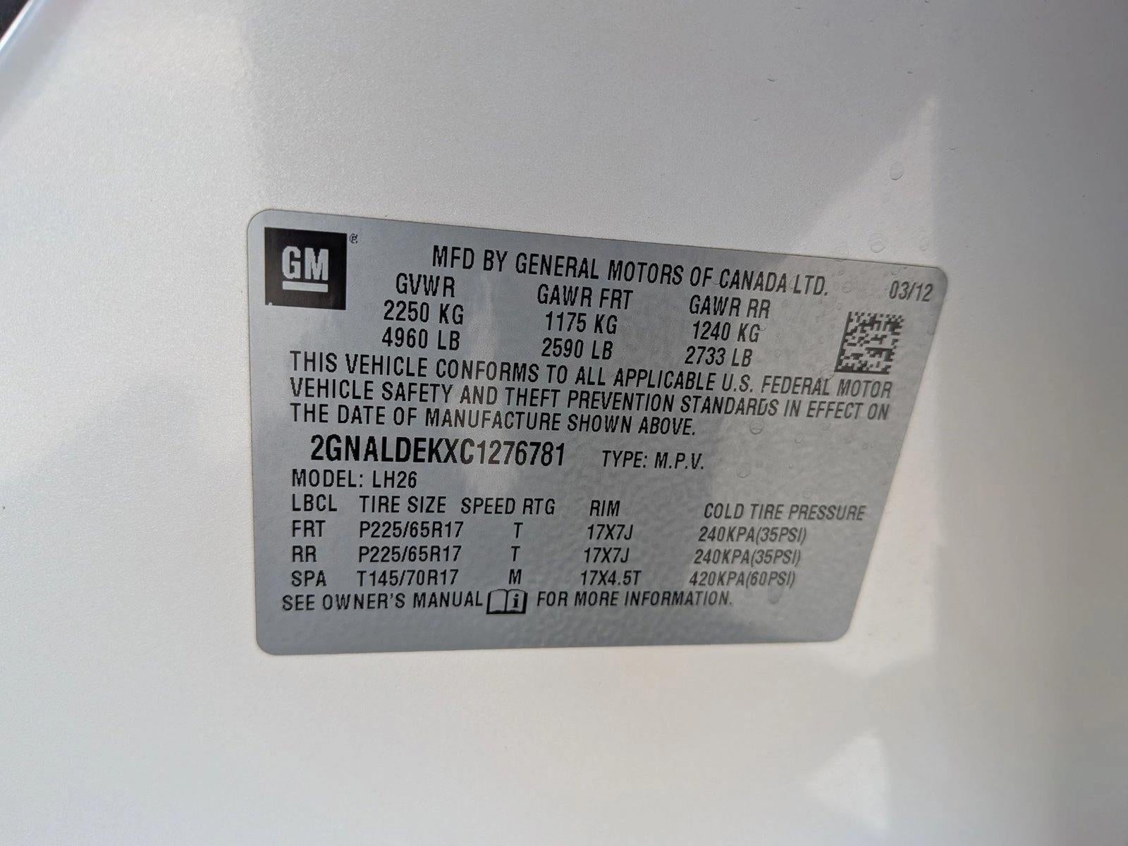 2012 Chevrolet Equinox LT w/1LT