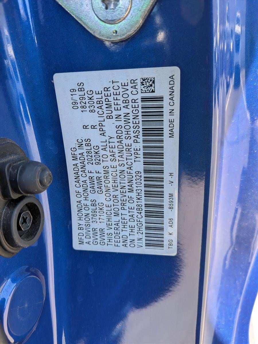 2019 Honda Civic Sport