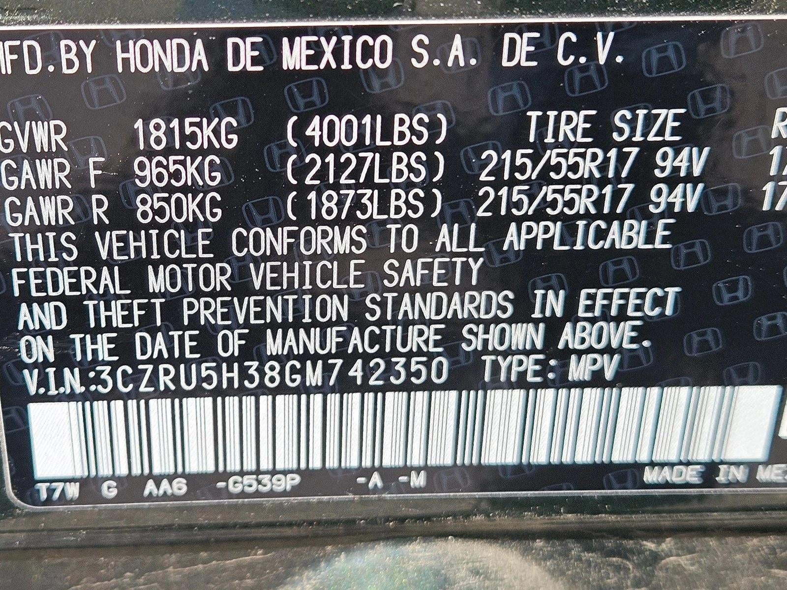 2016 Honda HR-V LX