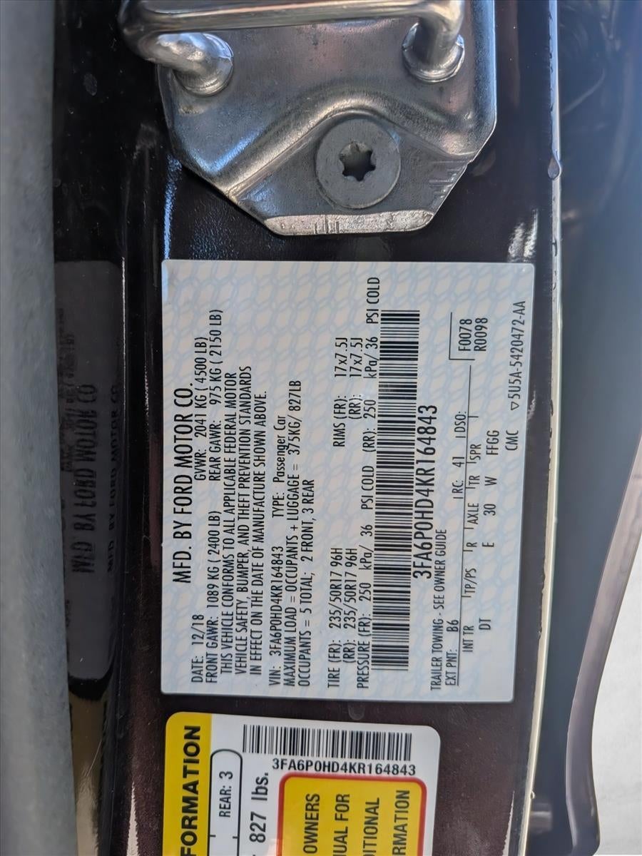 2019 Ford Fusion SE