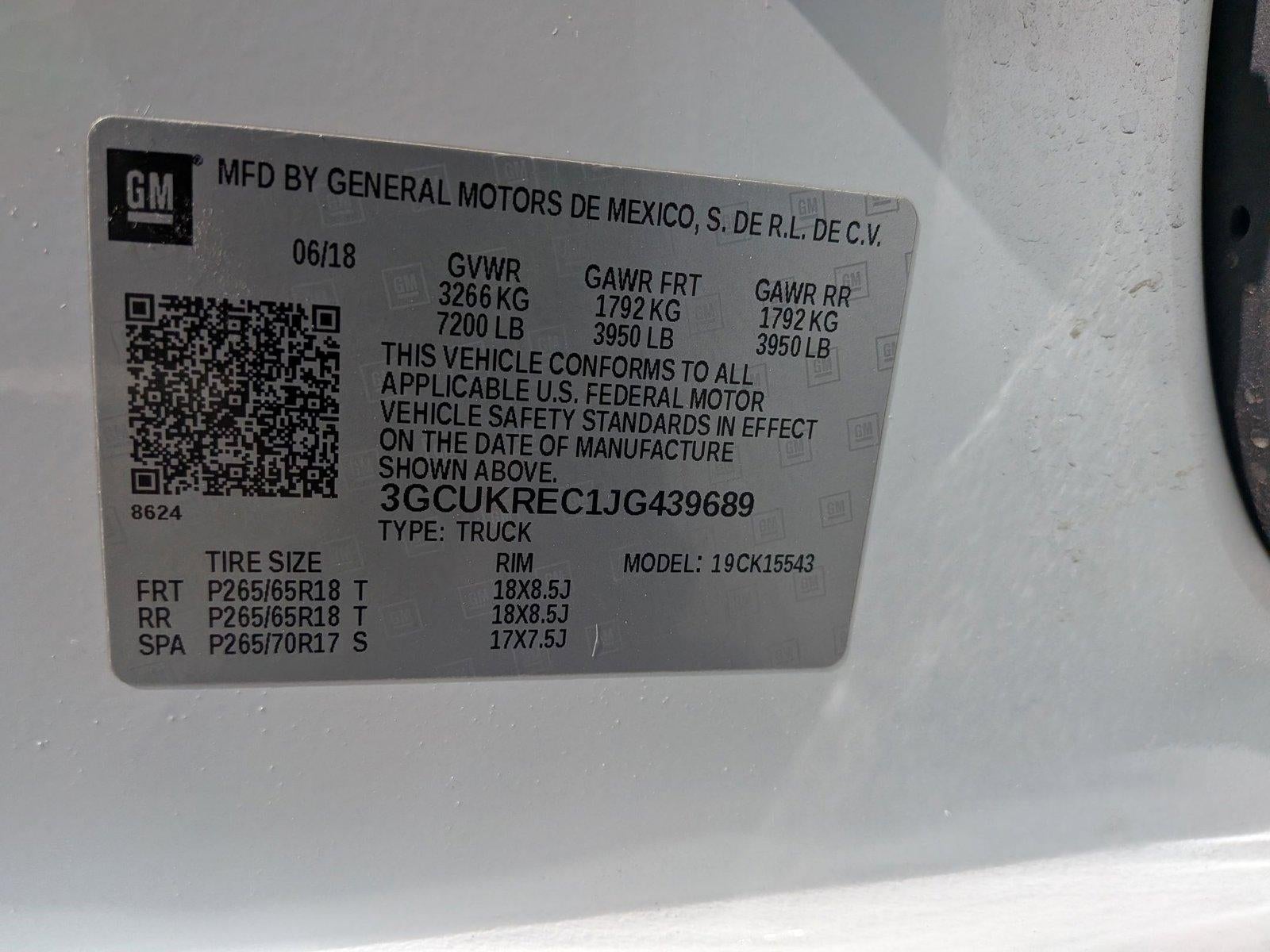 2018 Chevrolet Silverado 1500 LT