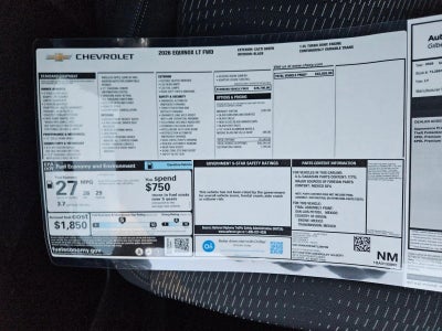 2026 Chevrolet Equinox LT