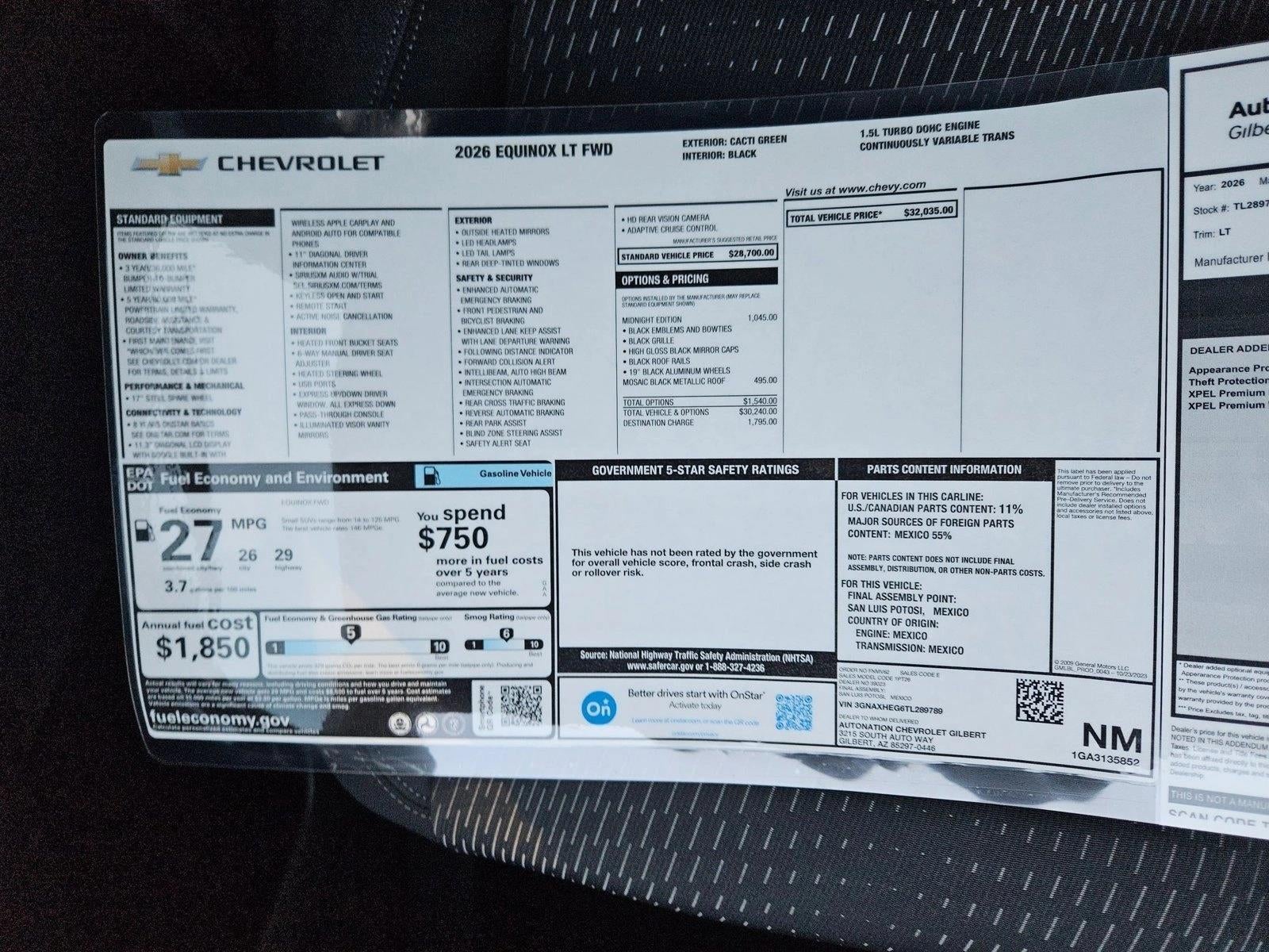 2026 Chevrolet Equinox LT
