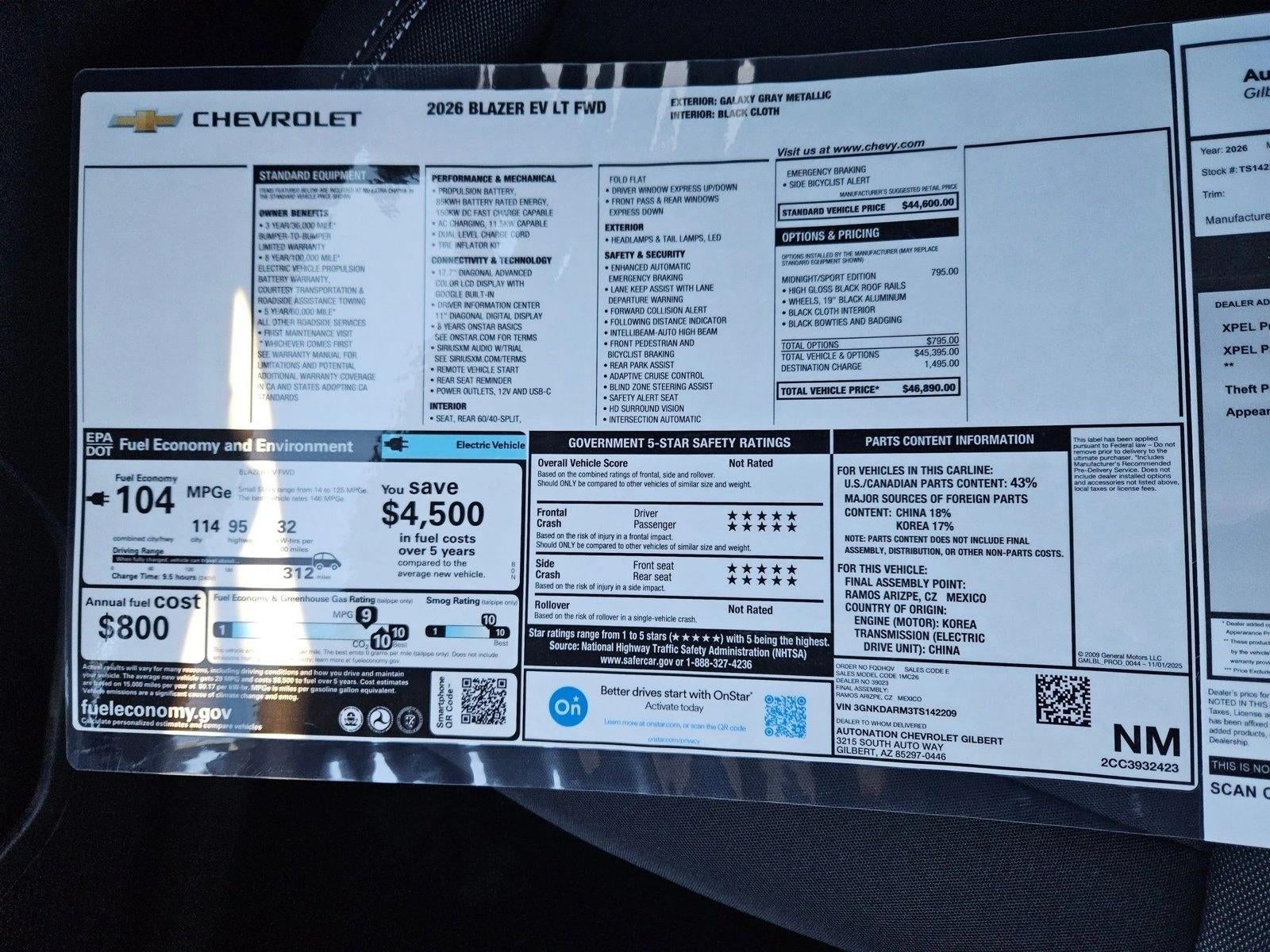 2026 Chevrolet Blazer EV LT