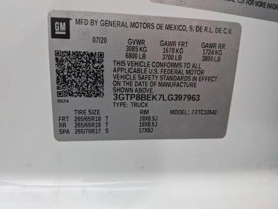 2020 GMC Sierra 1500 SLE