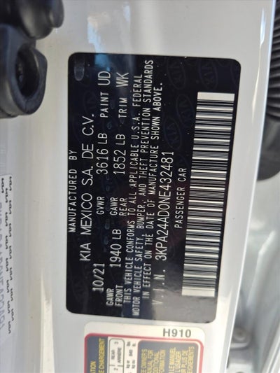 2022 Kia Rio S