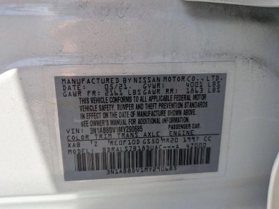 2021 Nissan Sentra SR Xtronic CVT