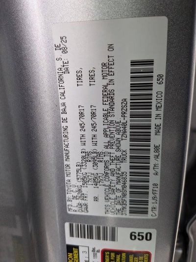 2025 Toyota Tacoma 2WD SR5