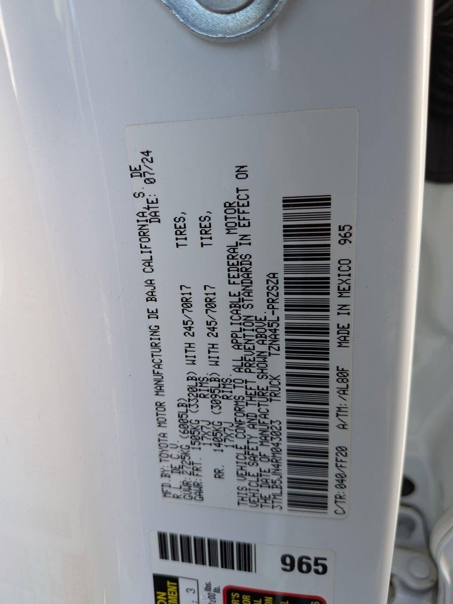 2024 Toyota Tacoma 4WD SR5