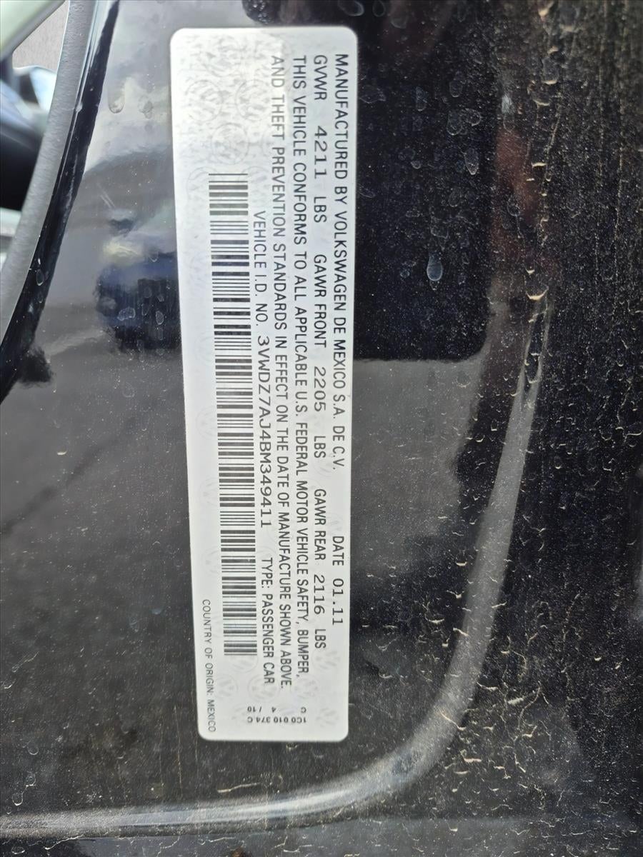 2011 Volkswagen Jetta 2.5L SE