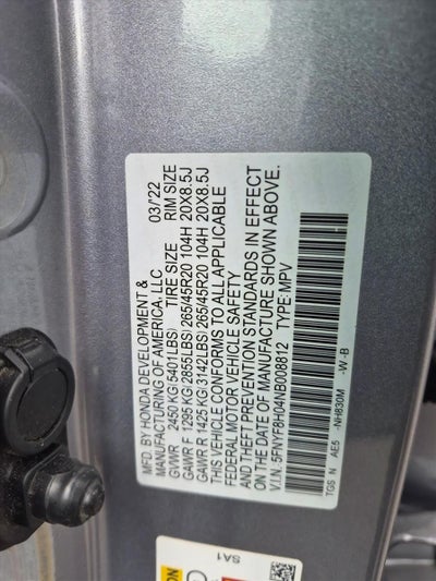 2022 Honda Passport AWD Elite