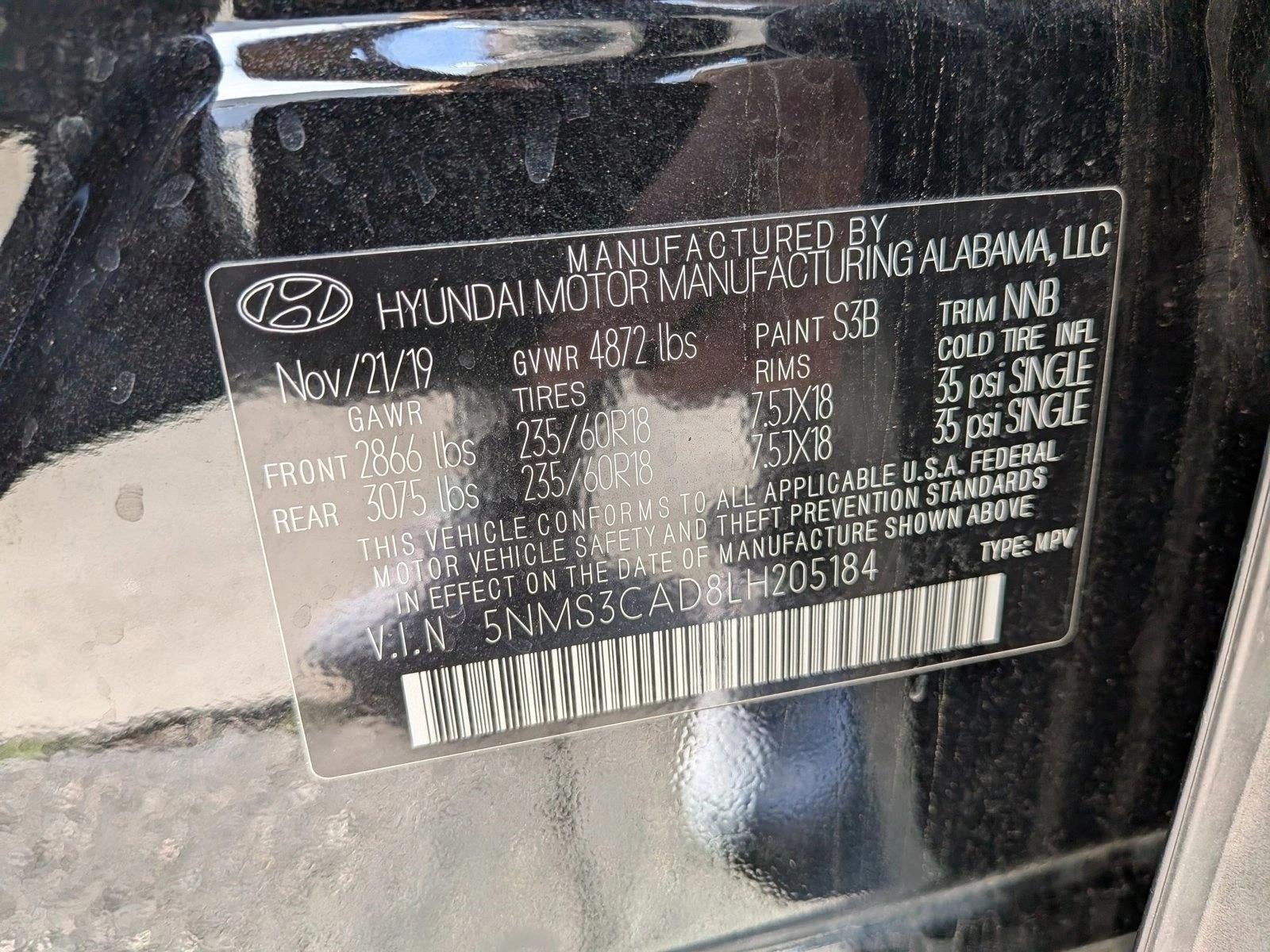 2020 Hyundai Santa Fe SEL