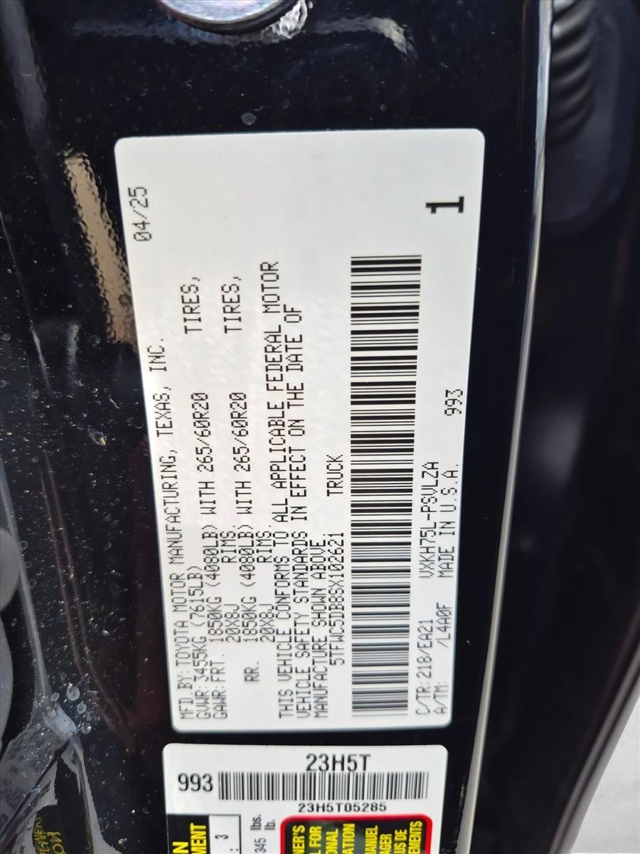 2025 Toyota Tundra Hybrid Limited CrewMax 6.4' Bed