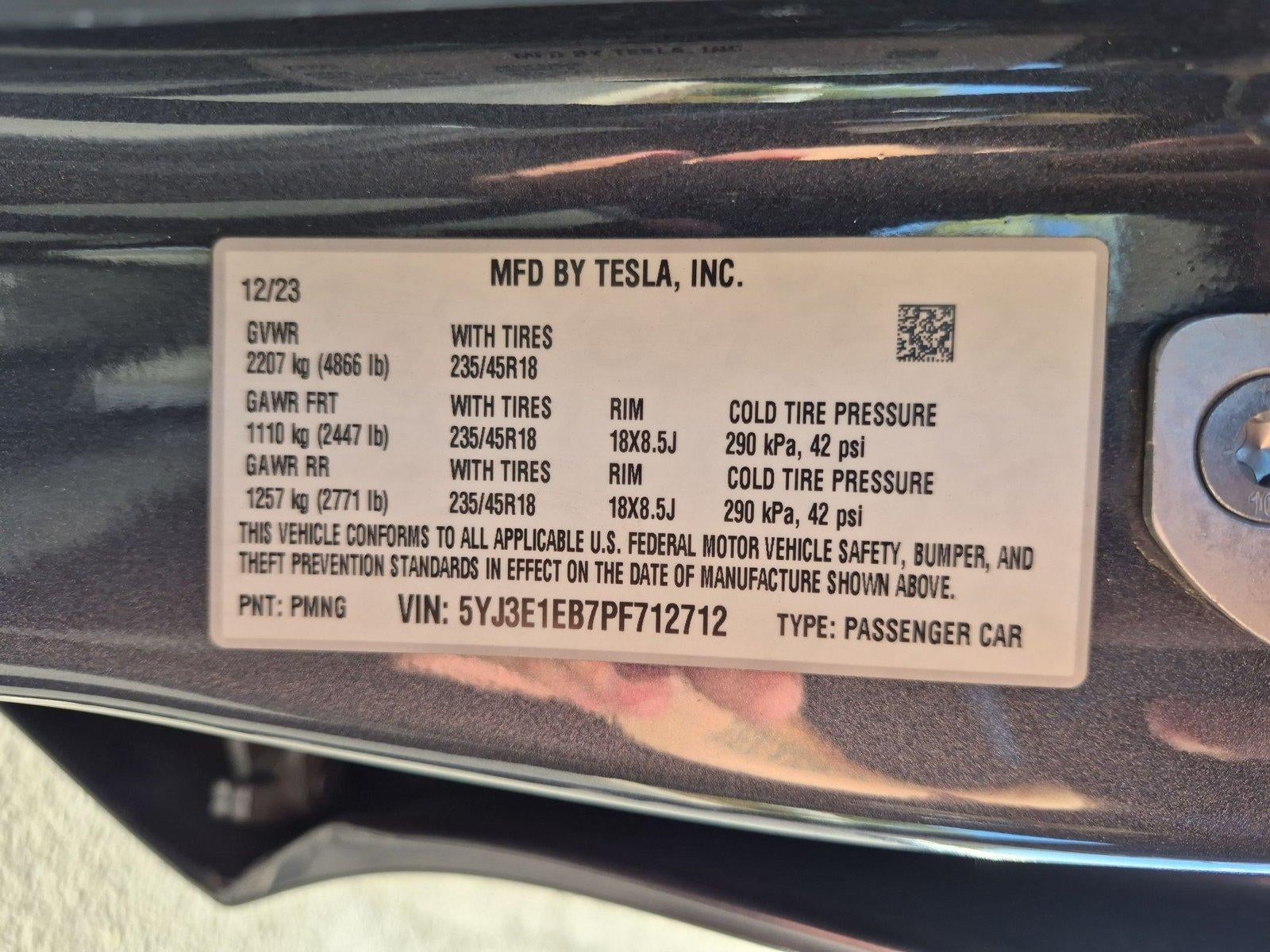 2023 Tesla Model 3 Long Range