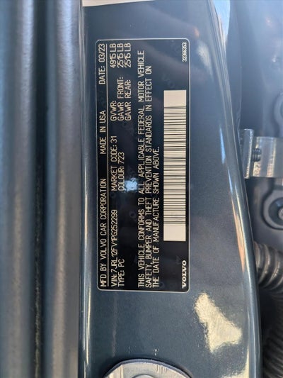 2023 Volvo S60 Core Dark Theme