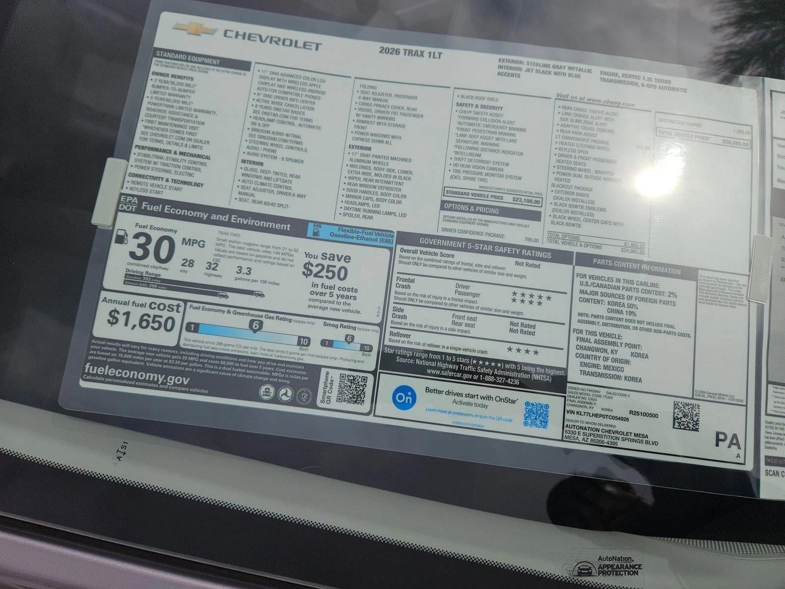 2026 Chevrolet Trax LT