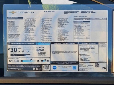 2026 Chevrolet Trax 2RS