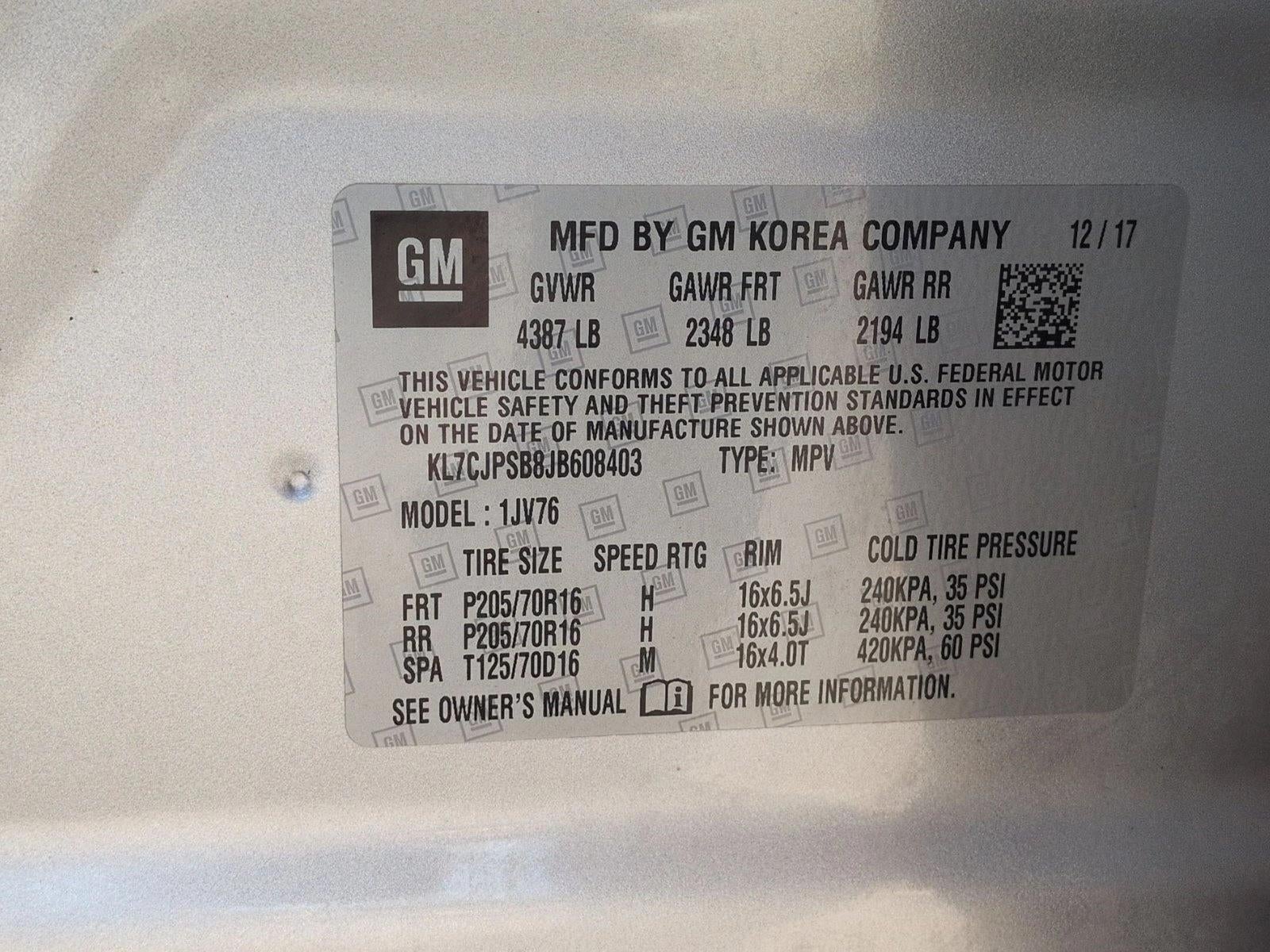 2018 Chevrolet Trax LT