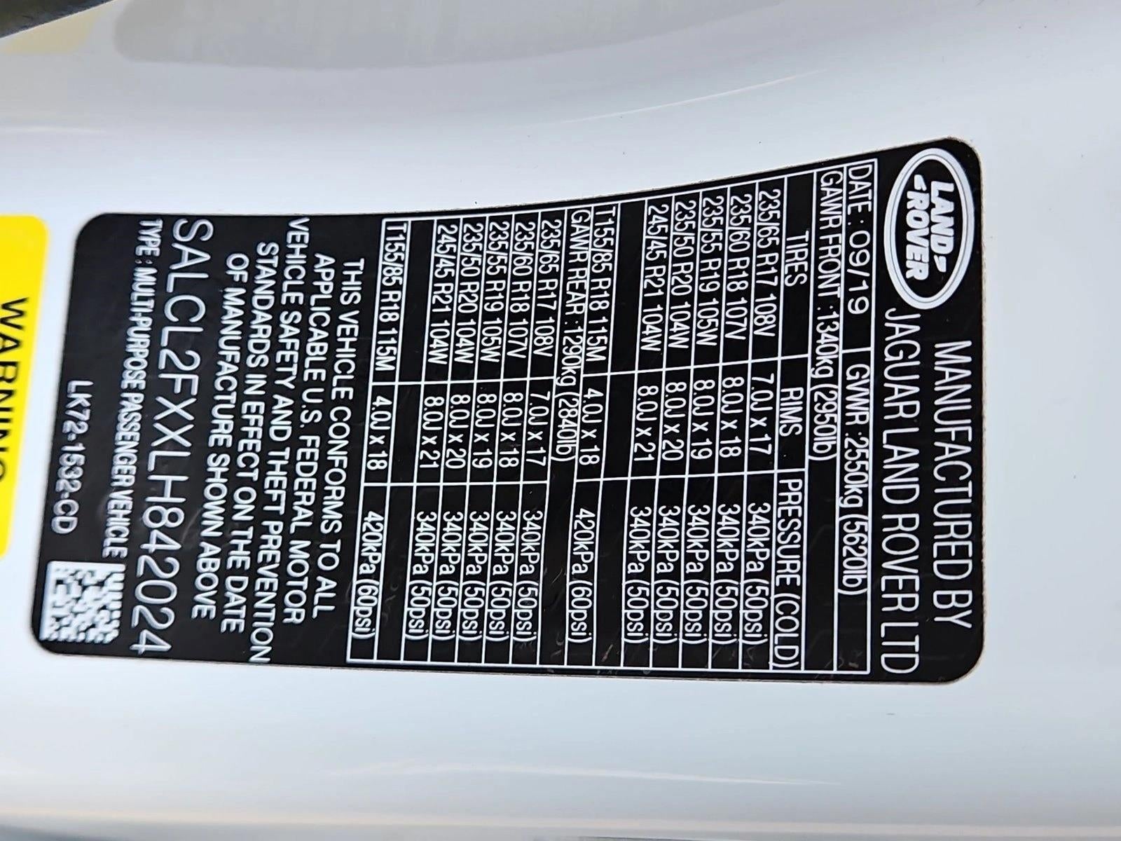 2020 Land Rover Discovery Sport SE R-Dynamic