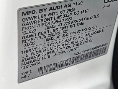 2021 Audi Q8 Premium Plus