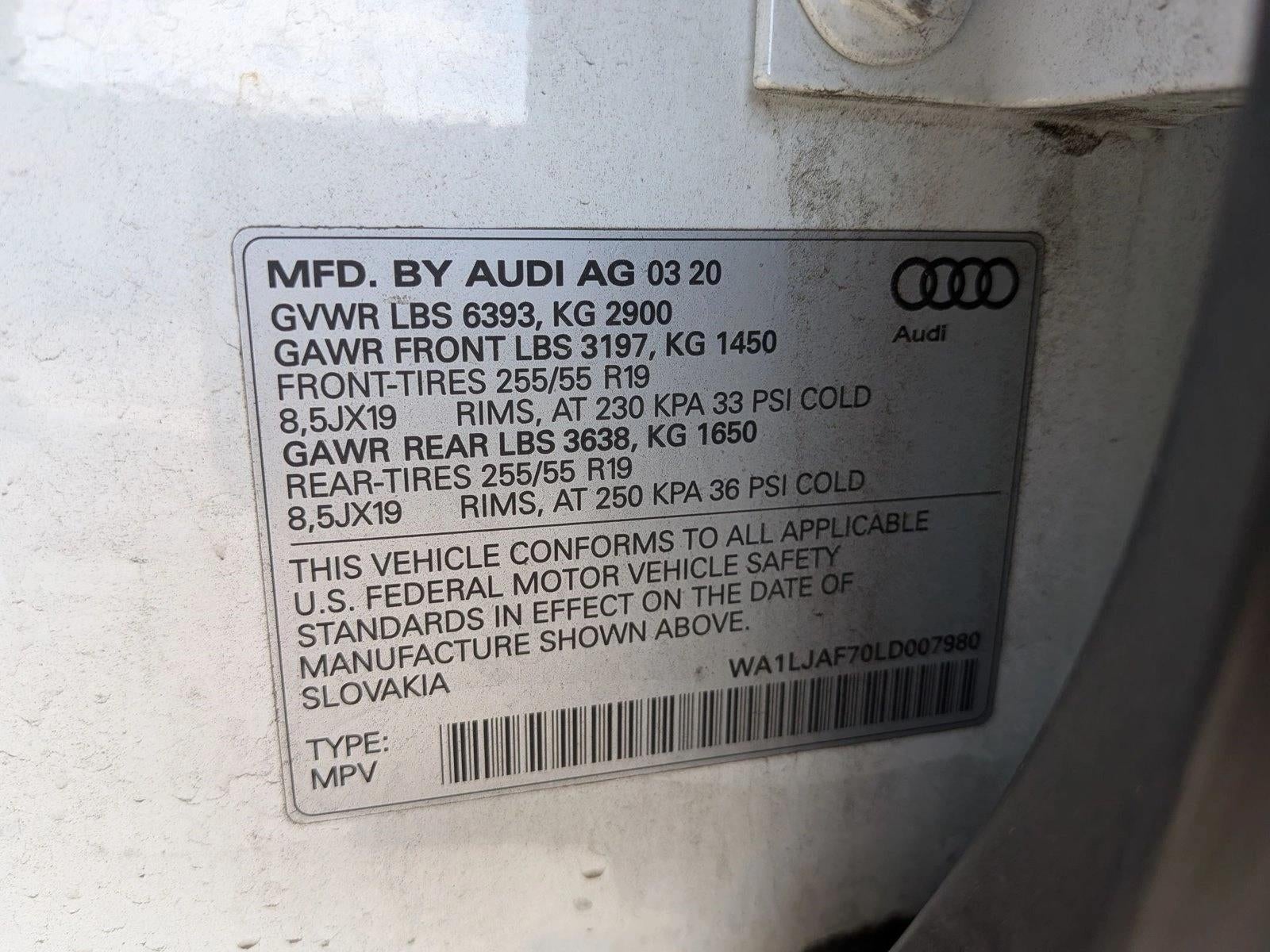 2020 Audi Q7 Premium Plus 45 TFSI quattro Tiptronic