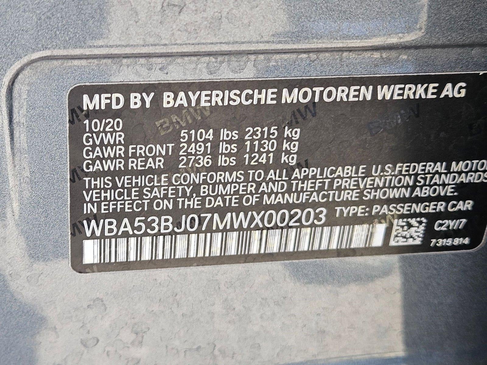 2021 BMW 5 Series 540i